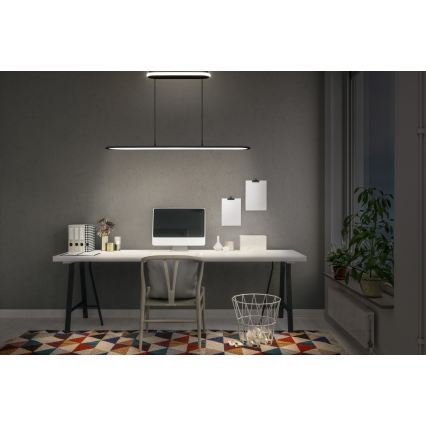 Osram - Sospensione LED dimmerabile su cavo OFFICE LINE LED/57W/230V 4000K 100 cm CRI 90 nera