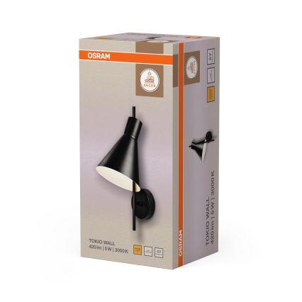 Osram - LED Lampada da parete DECOR TOKIO LED/5W/230V nera