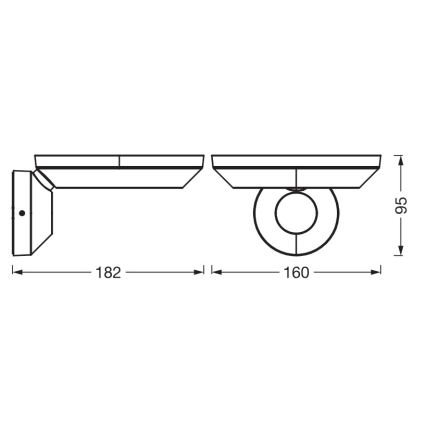 Osram - LED Lampada da parete per esterni ENDURA STYLE LED/12W/230V IP65