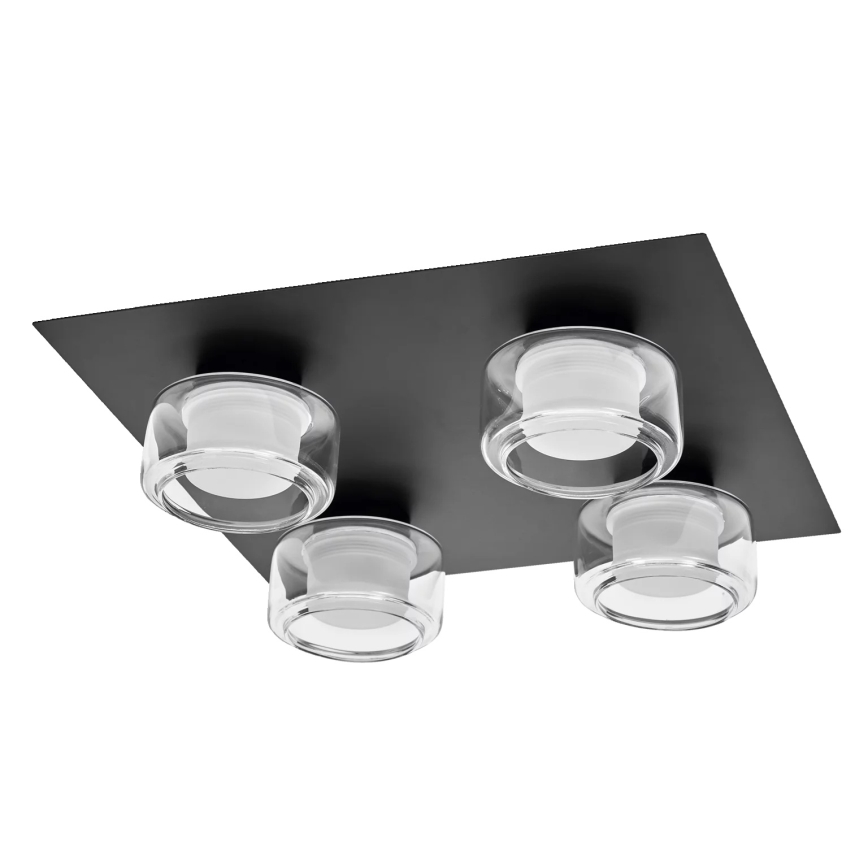 Osram - Plafoniera LED da soffitto per bagno ORBIS FLAME 4xLED/5,5W/230V 3000/4000K IP44 nero