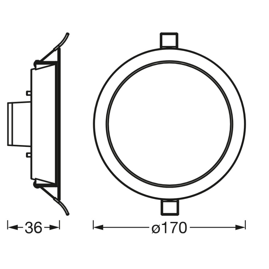 Osram - Lampada da incasso dimmerabile SMART+ DOWNLIGHT LED RGB/12W/230V 3000-6500K Wi-Fi