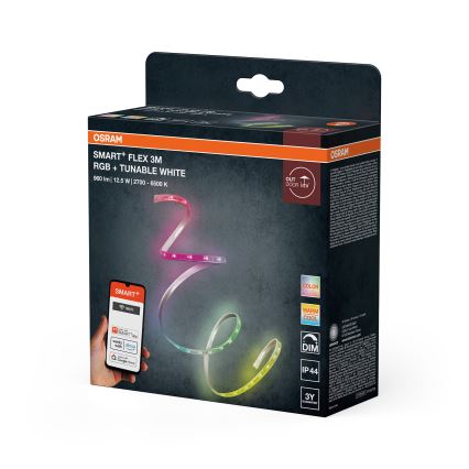 Osram - Striscia LED RGB+TW dimmerabile per esterni SMART+ FLEX 3m LED/12,5W/230V 2700-6500K IP44 Wi-Fi