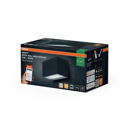 Osram - LED RGBW lampada da parete dimmerabile per esterni SMART+ BRICK LED/14W/230V IP44 Wi-Fi