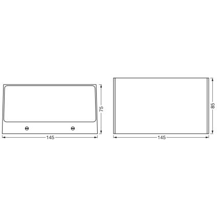 Osram - LED RGBW lampada da parete dimmerabile per esterni SMART+ BRICK LED/14W/230V IP44 Wi-Fi
