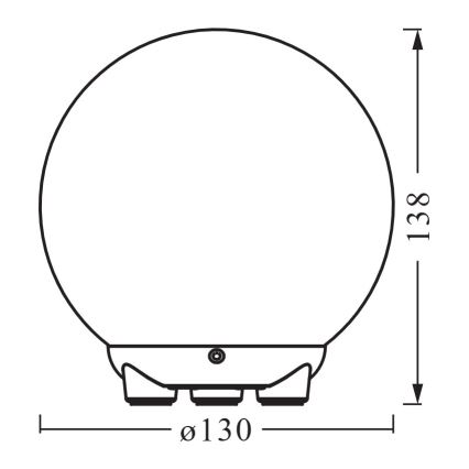 Ledvance - Lampada da tavolo ricaricabile LED RGBW dimmerabile SMART+ MAGIC LED/2,5W/5V 2200-6500K Wi-Fi bianca