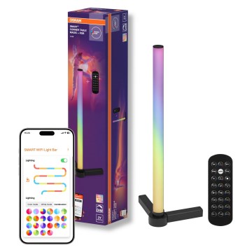 Osram - LED RGBW Lampada da tavolo dimmerabile SMART+ MAGIC LED/7,5W/230V 2700-6500K nera Wi-Fi + telecomando