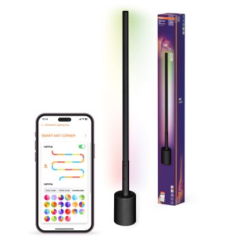 Osram - LED RGBW Lampada da terra dimmerabile SMART+ FLOOR LED/8W/230V 2700-6500K Wi-Fi nera + telecomando