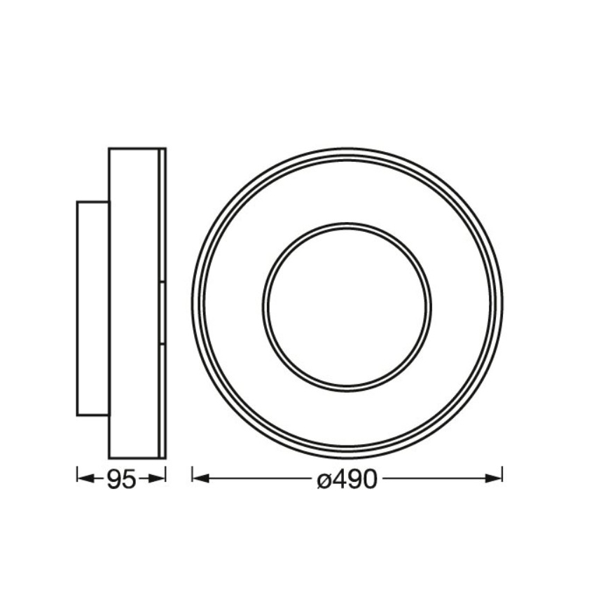 Osram- Plafoniera dimmerabile a LED RGBW SMART+ CLARIA LED/32W/230V Ø 49 cm 2700-6500K Wi-Fi