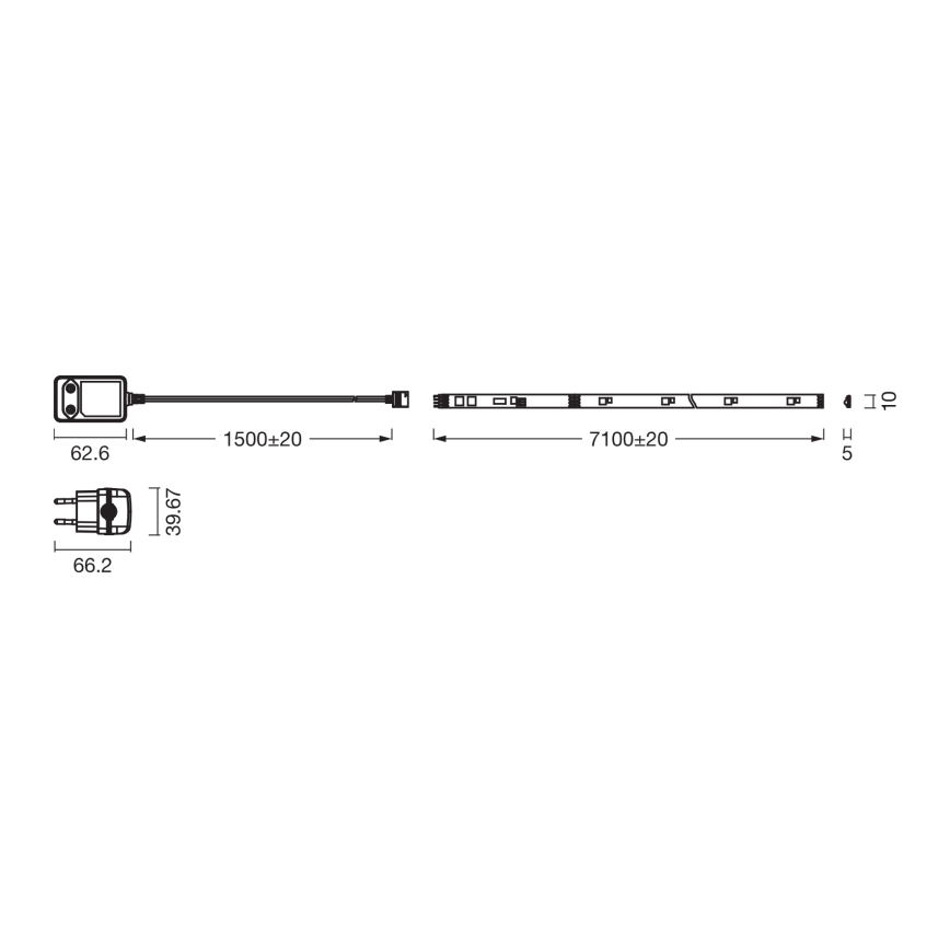 Osram - LED RGBW striscia dimmerabile FLEX 7m LED/18W/230V + telecomando