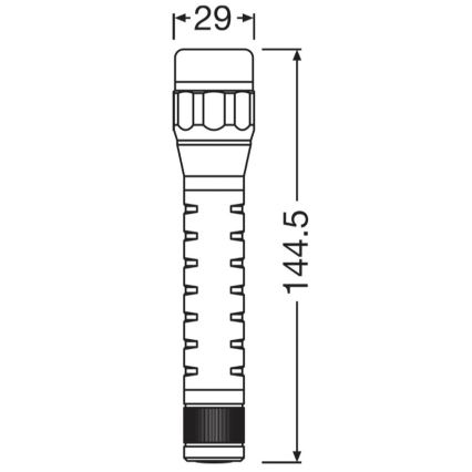 Osram - Torcia dimmerabile a LED LEDINSPECT TORCH 350 ESSENTIAL LED/4W/2xAAA IP44
