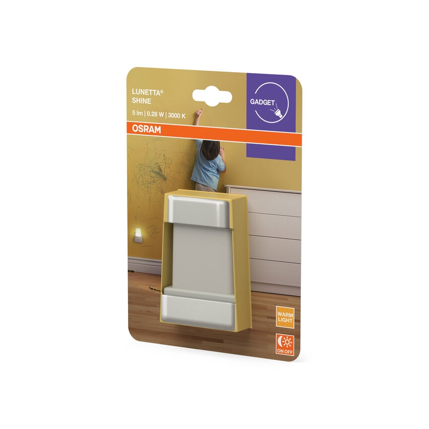 Osram - Luce notturna LED con sensore crepuscolare LUNETTA LED/0,28W/230V 3000K