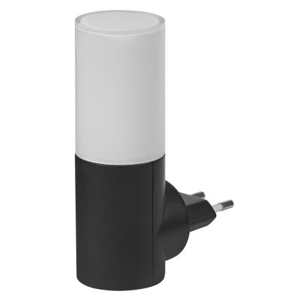 Osram - Luce notturna LED con sensore crepuscolare LUNETTA LED/0,2W/230V nera