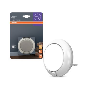 Osram - Luce notturna LED con sensore LUNETTA LED/0,3W/230V 3000K
