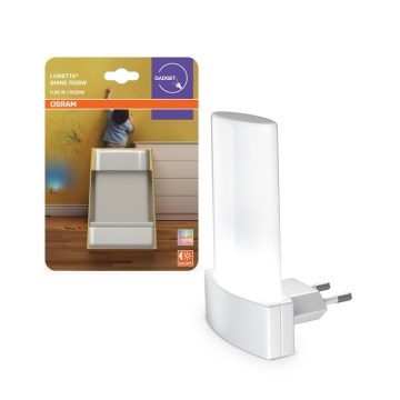 Osram - Luce notturna LED RGBW con sensore LUNETTA LED/0,28W/230V