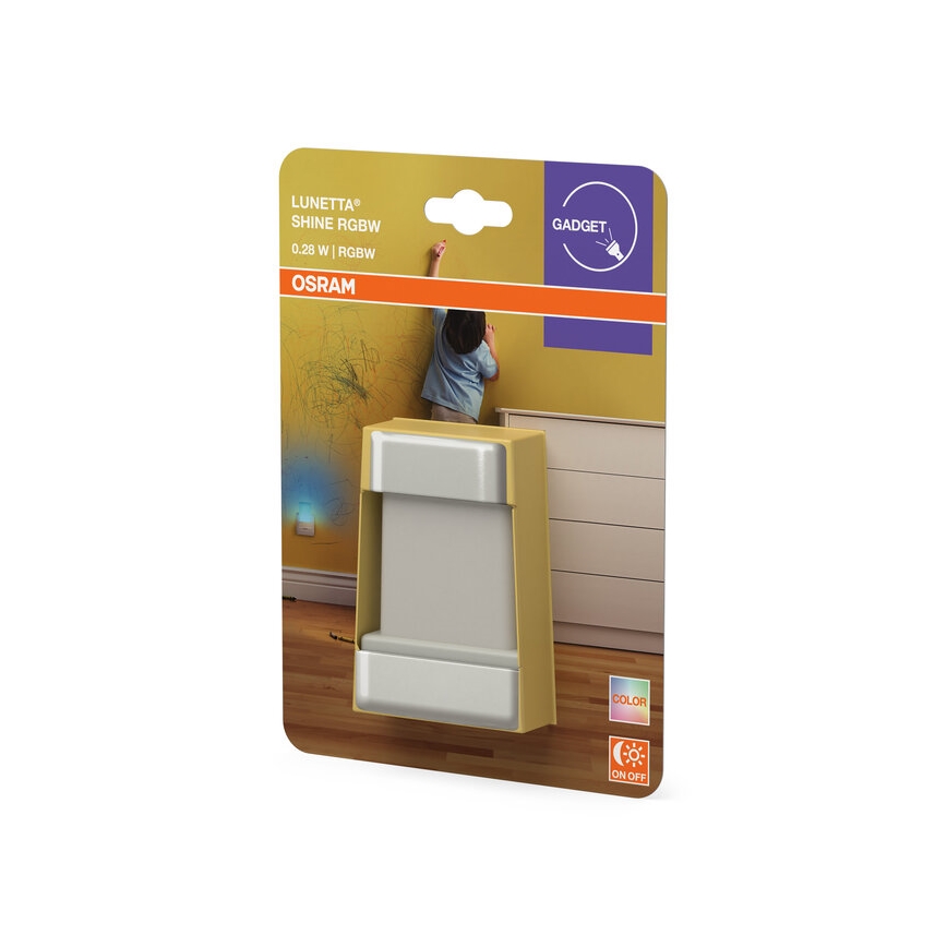 Osram - Luce notturna LED RGBW con sensore LUNETTA LED/0,28W/230V