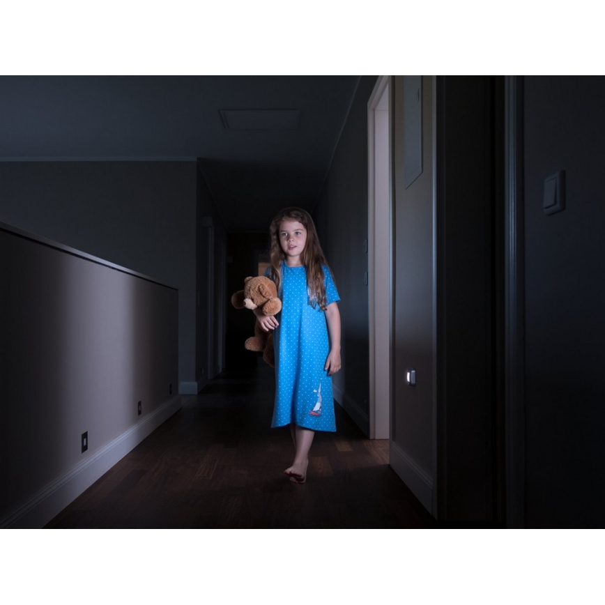 Osram - Luce orientativa a LED con sensore NIGHTLUX LED/0,3W/3xAAA IP54