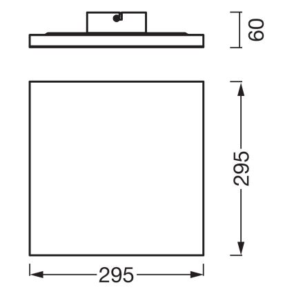 Osram - Pannello LED a montaggio superficiale PLANON LED/20W/230V 3000K 30x30 cm bianco