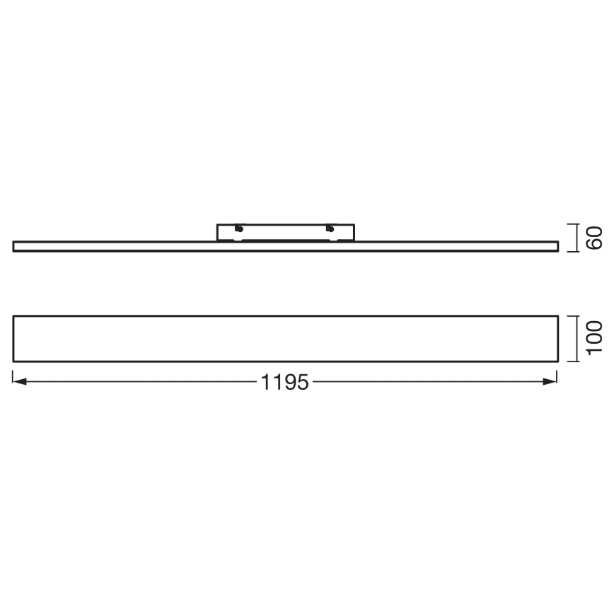 Osram - Pannello LED a montaggio superficiale PLANON LED/30W/230V 3000K 10x120 cm bianco