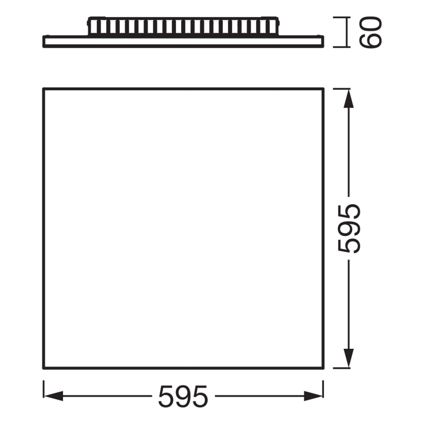 Osram - Pannello LED a montaggio superficiale PLANON LED/40W/230V 3000K 60x60 cm bianco