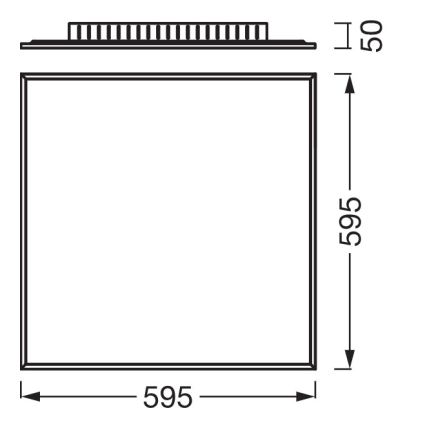 Osram - Pannello LED a montaggio superficiale PLANON LED/40W/230V 4000K 60x60 cm bianco