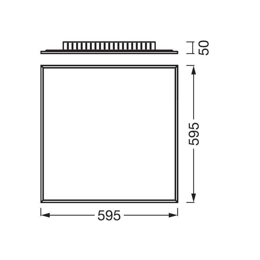 Osram - Pannello LED a montaggio superficiale PLANON LED/40W/230V 4000K 60x60 cm bianco