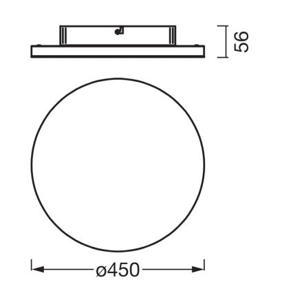 Osram - Pannello LED a superficie PLANON LED/28W/230V 3000K Ø 45 cm bianco