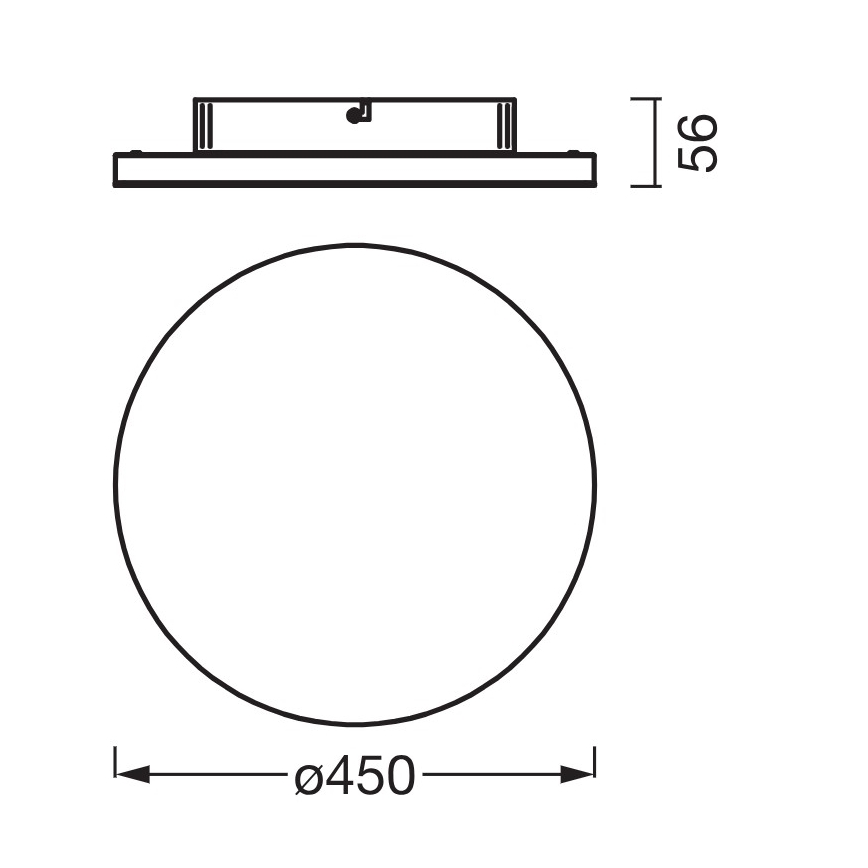 Osram - Pannello LED a superficie PLANON LED/28W/230V 3000K Ø 45 cm bianco