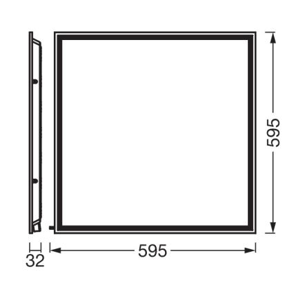 Osram - LED pannello per controsoffitto ESSENTIAL LED/50W/230V 3000/4000/6500K 60x60 cm UGR19