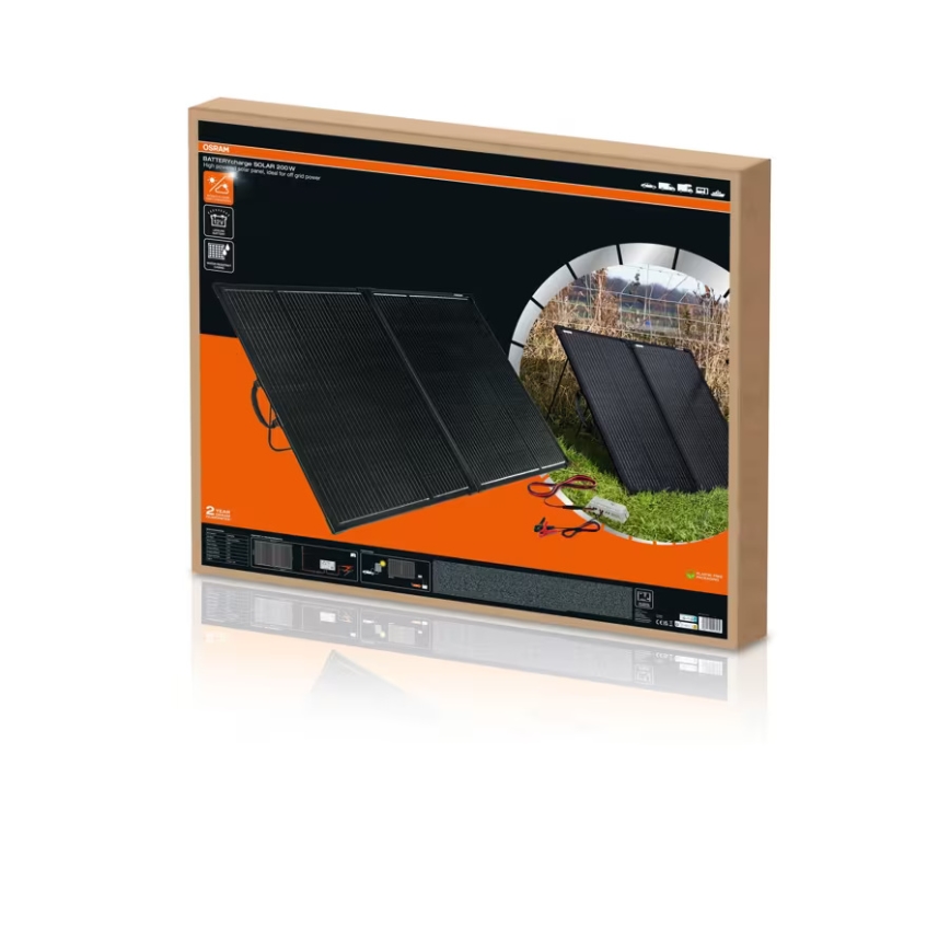 Osram - Pannello solare per ricarica autonoma BATTERY CHARGE SOLAR 200W IP65