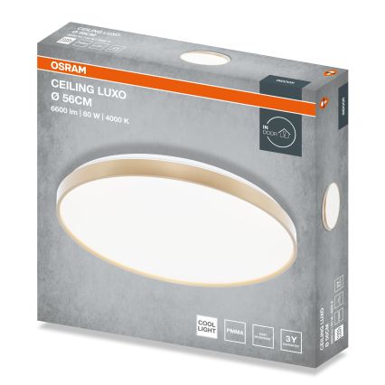 Osram - Plafoniera a LED CEILING LUXO LED/60W/230V Ø 56 cm dorata