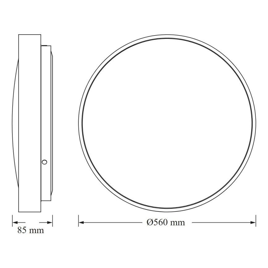 Osram - Plafoniera a LED CEILING LUXO LED/60W/230V Ø 56 cm dorata