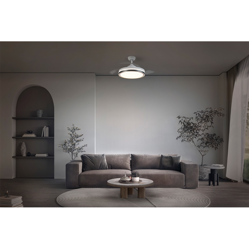 Osram - Ventilatore da soffitto LED/66W/230V 3000/4000/6500K bianco + telecomando