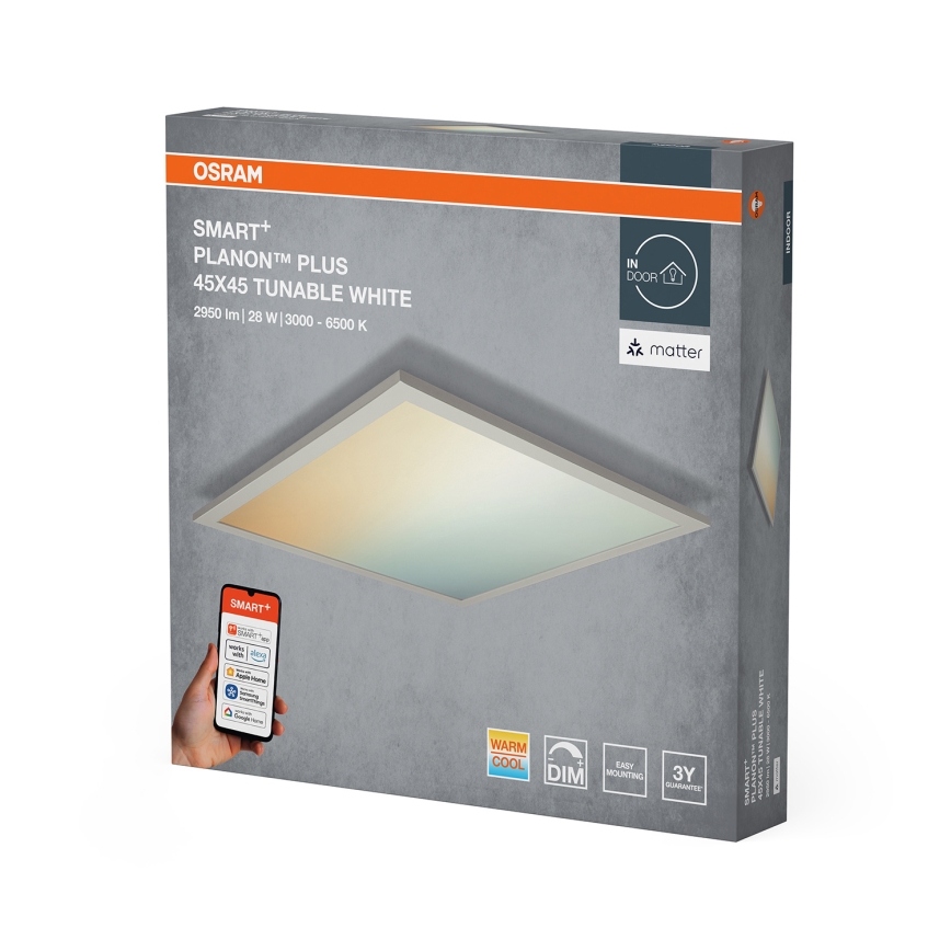 Osram - Plafoniera dimmerabile a LED SMART+ PLANON LED/28W/230V 45x45 cm 3000-6500K Wi-Fi