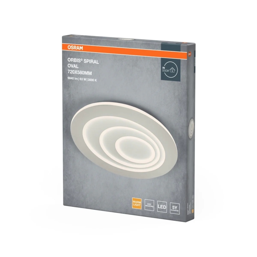 Osram - Plafoniera a LED ORBIS SPIRAL LED/63W/230V bianco