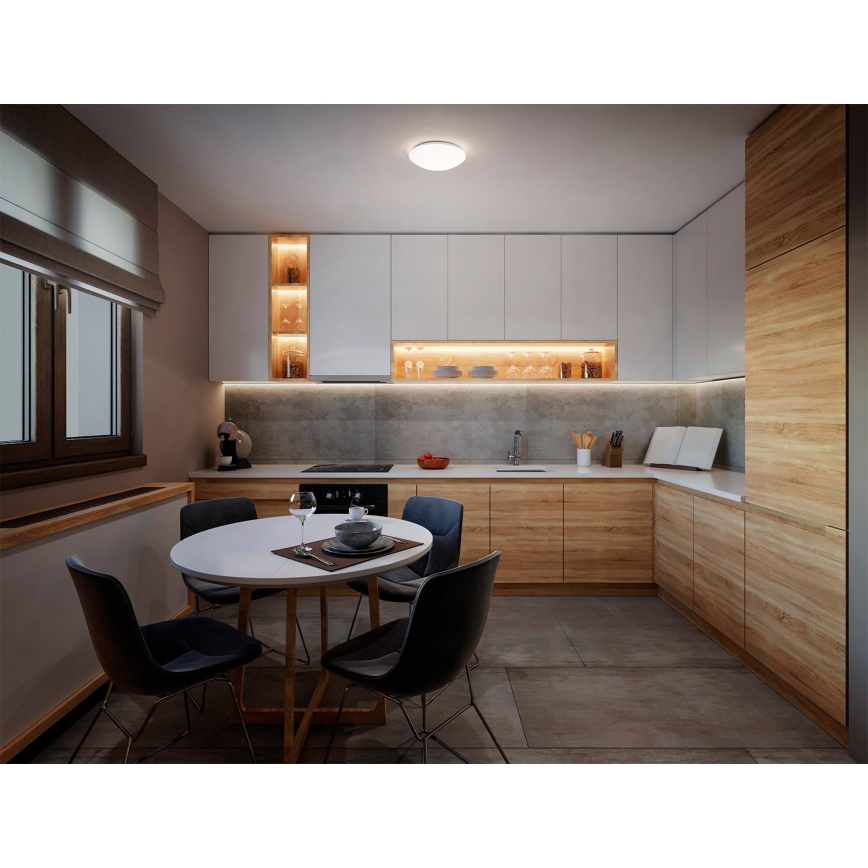 Osram - Plafoniera CEILING ESSENTIAL 1xE27/25W/230V Ø 25 cm bianca