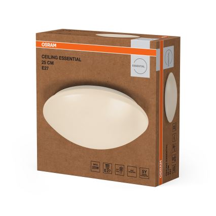 Osram - Plafoniera CEILING ESSENTIAL 1xE27/25W/230V Ø 25 cm bianca