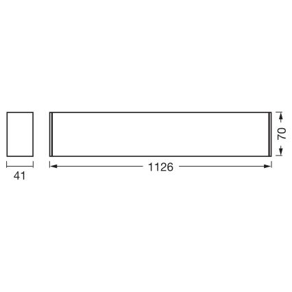 Osram - Plafoniera LED dimmerabile OFFICE LINE LED/11/20/30W/230V 4000K 112,6 cm nero
