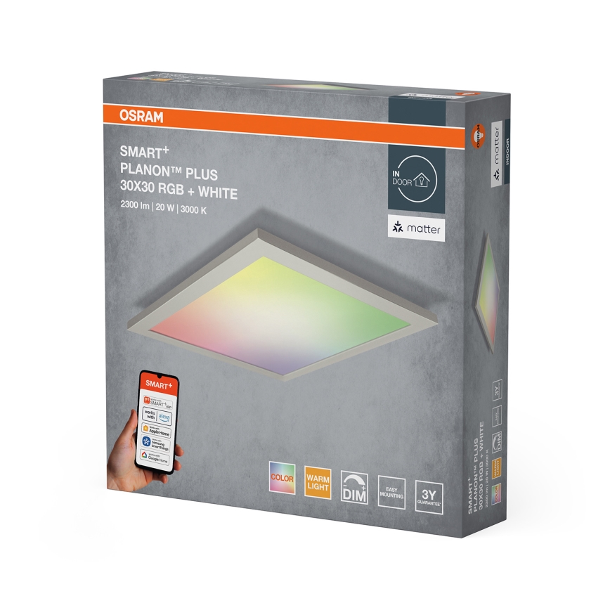 Osram - LED RGBW Plafoniera dimmerabile SMART+ PLANON LED/20W/230V 30x30 cm
