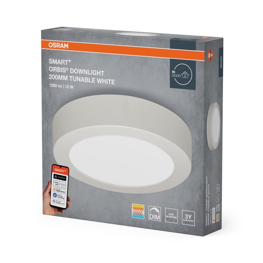 Osram - Plafoniera LED dimmerabile SMART+ DOWNLIGHT LED/12W/230V Ø 20 cm 3000-6500K Wi-Fi