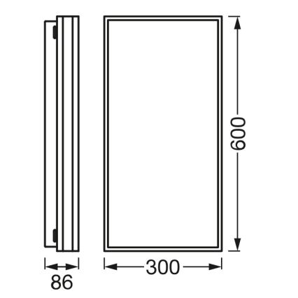 Osram - Plafoniera LED dimmerabile SMART+ MAGNET LED/42W/230V 30x60 cm 3000-6500K Wi-Fi