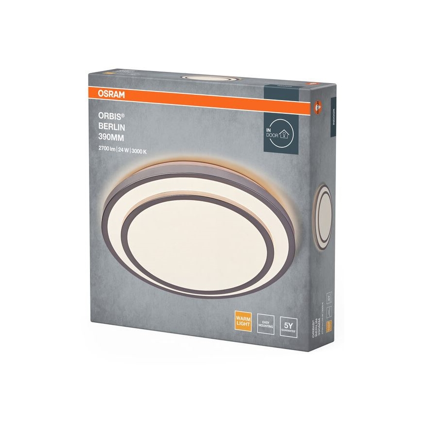 Osram - Plafoniera da soffitto ORBIS BERLIN LED/24W/230V Ø 39 cm
