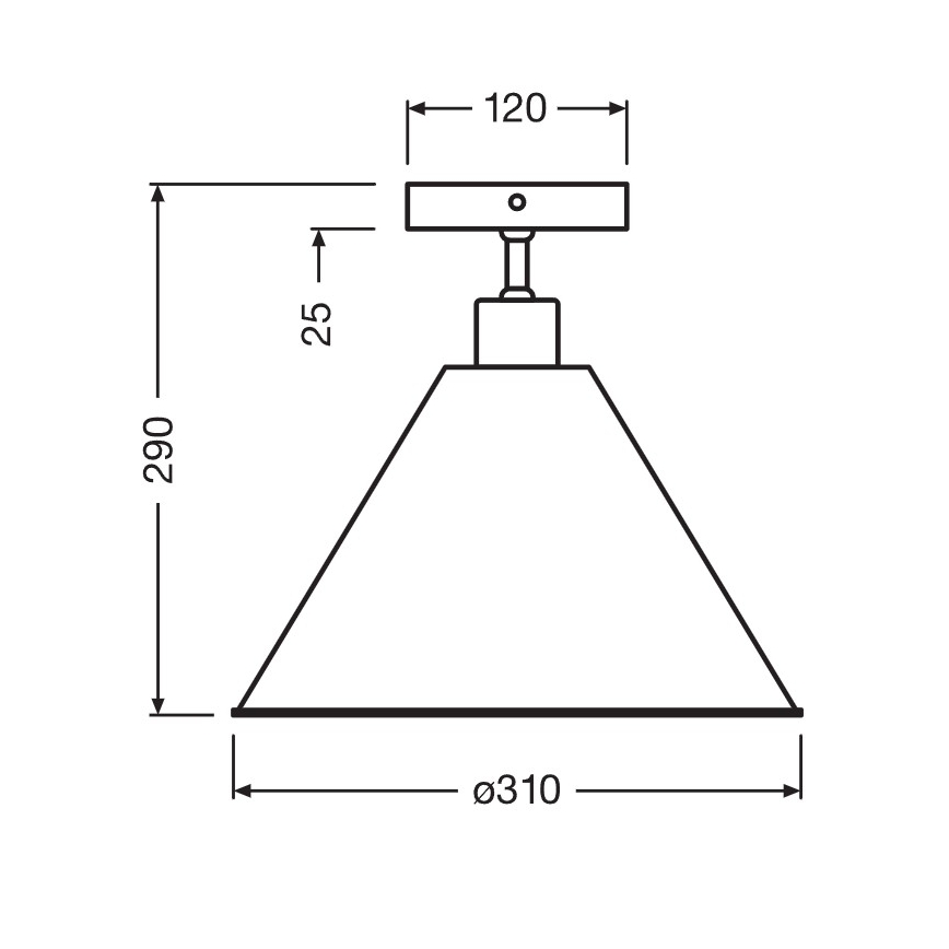 Osram - Plafoniera da soffitto PULP 1xE27/9W/230V Ø 31 cm