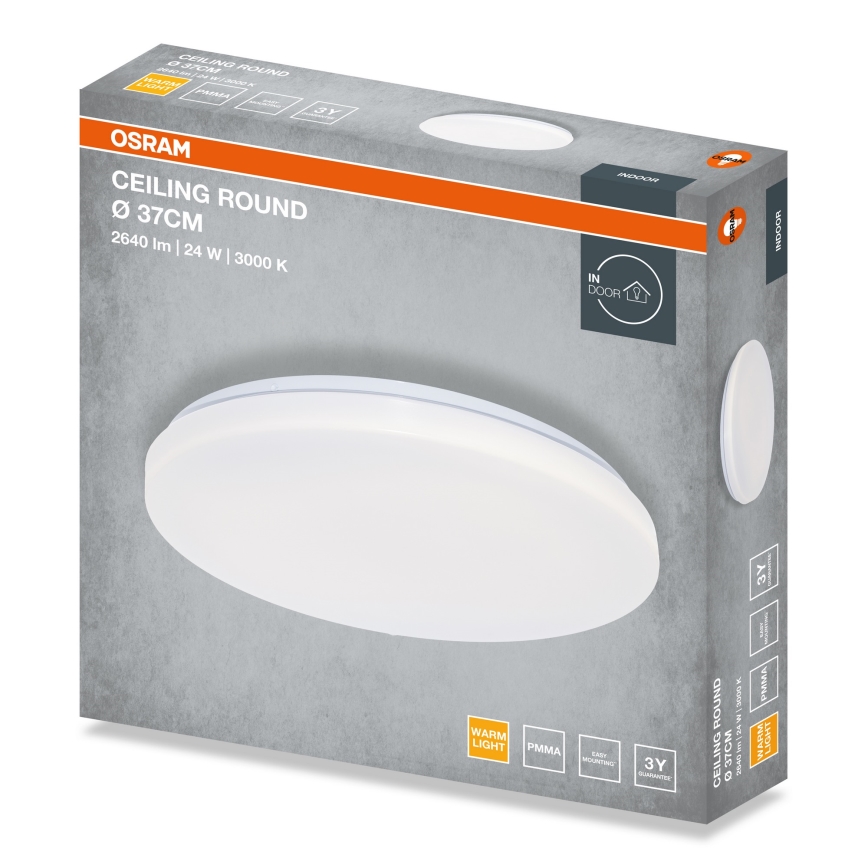 Osram - Plafoniera da soffitto ROUND LED/24W/230V Ø 37 cm