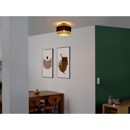 Osram - Plafoniera DECOR HORNET 1xE27/10W/230V Ø 30 cm nero/oro