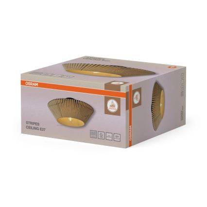 Osram - Plafoniera DECOR STRIPES 1xE27/10W/230V Ø 40,5 cm beige