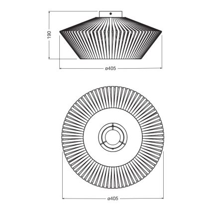 Osram - Plafoniera DECOR STRIPES 1xE27/10W/230V Ø 40,5 cm beige