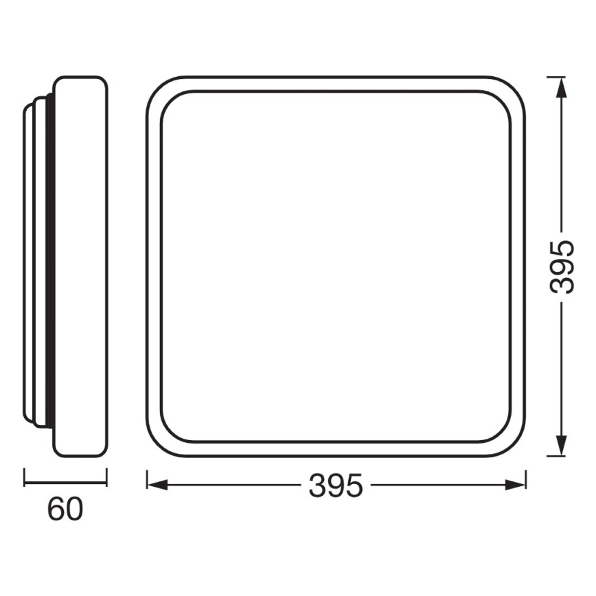 Osram - Plafoniera LED dimmerabile ORBIS ALICIA LED/24W/230V 39,5x39,5 cm beige
