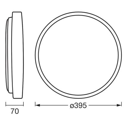 Osram - Plafoniera LED dimmerabile ORBIS ALISON LED/24W/230V Ø 39,5 cm beige