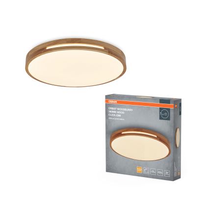 Osram - Plafoniera LED dimmerabile ORBIS WOODBURRY LED/24W/230V Ø 39 cm beige