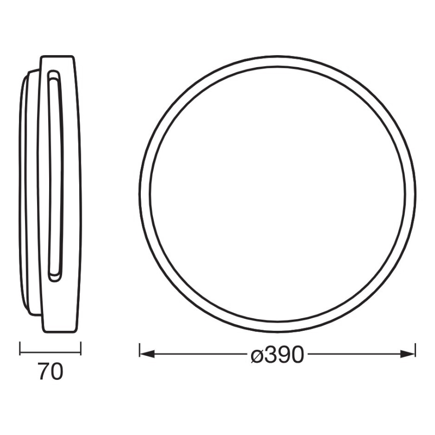 Osram - Plafoniera LED dimmerabile ORBIS WOODBURRY LED/24W/230V Ø 39 cm beige